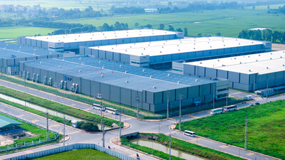 SLP Park Nam Son Hap Linh, completed in 2023 in Bac Ninh, is a Grade A facility strategically located near key highways and industrial hubs, ideal for electronics, FMCG, and logistics. (PRNewsfoto/SLP Vietnam)